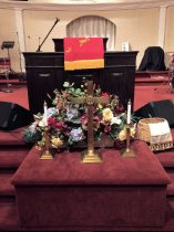 New Mount Carmel Baptist Church, interior